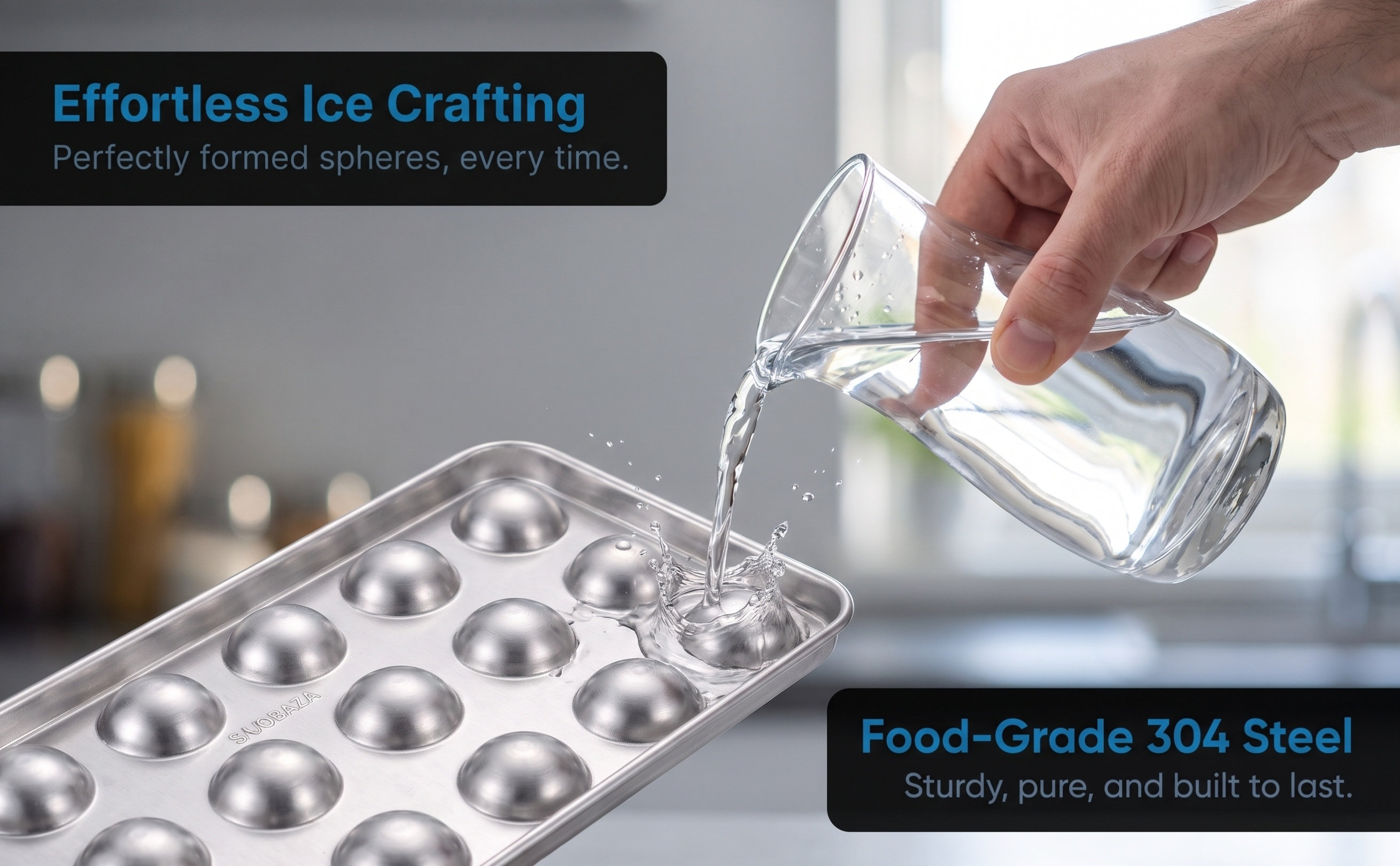 Coaster Mold Round - Stainless Steel Round Ice Cube Mold