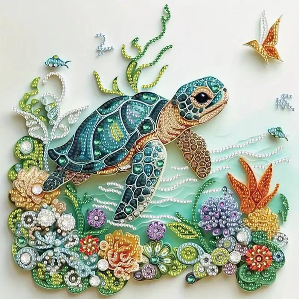 Sea Turtle Animal Diamond Pain - Resin Craft Kit review and price