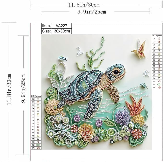 Sea Turtle Animal Diamond Pain - Resin Craft Kit review and price