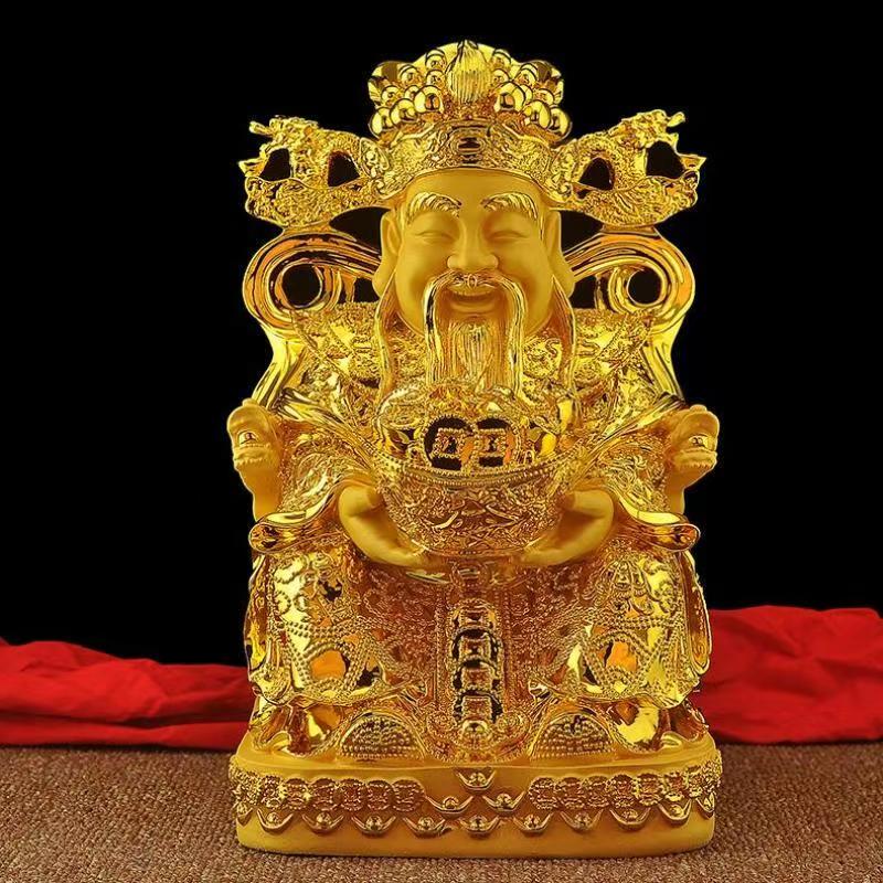 Feng Shui Gold God of Wealth L - Resin Crafts review and price