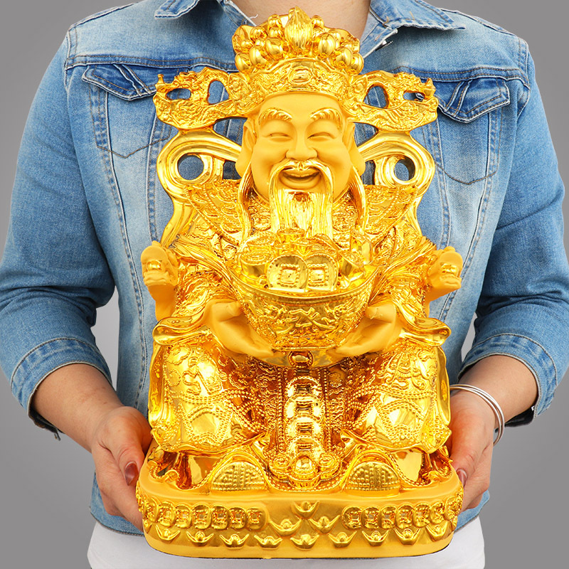 Feng Shui Gold God of Wealth L - Resin Crafts review and price