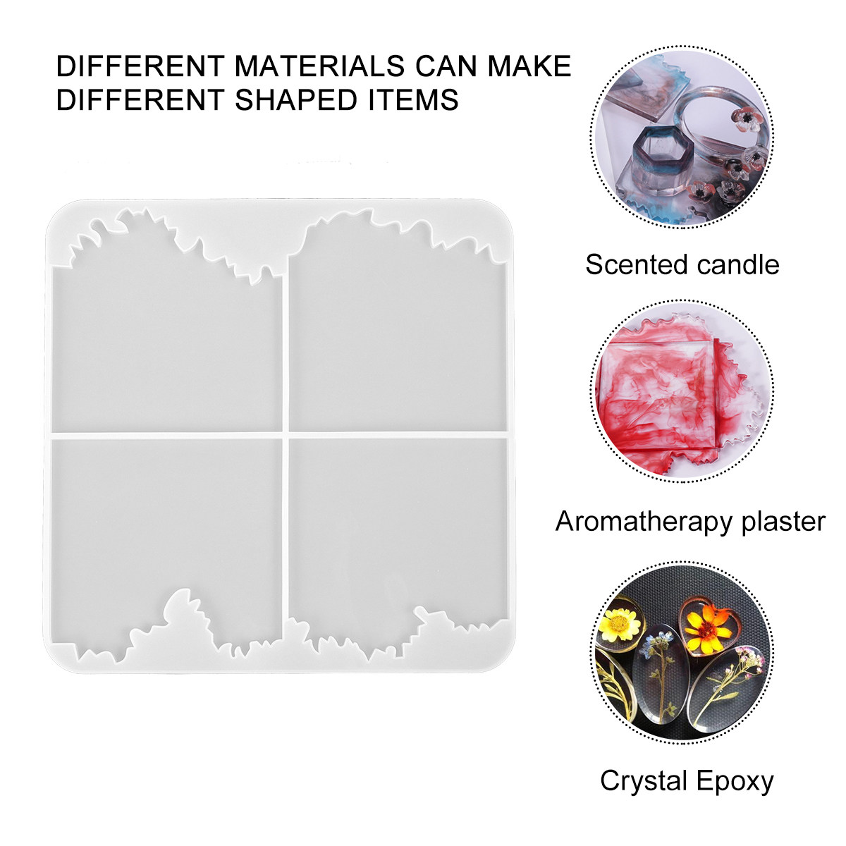 1Pcs Irregular Ocean Wave Sili - Resin Ocean Wave Mold review and price