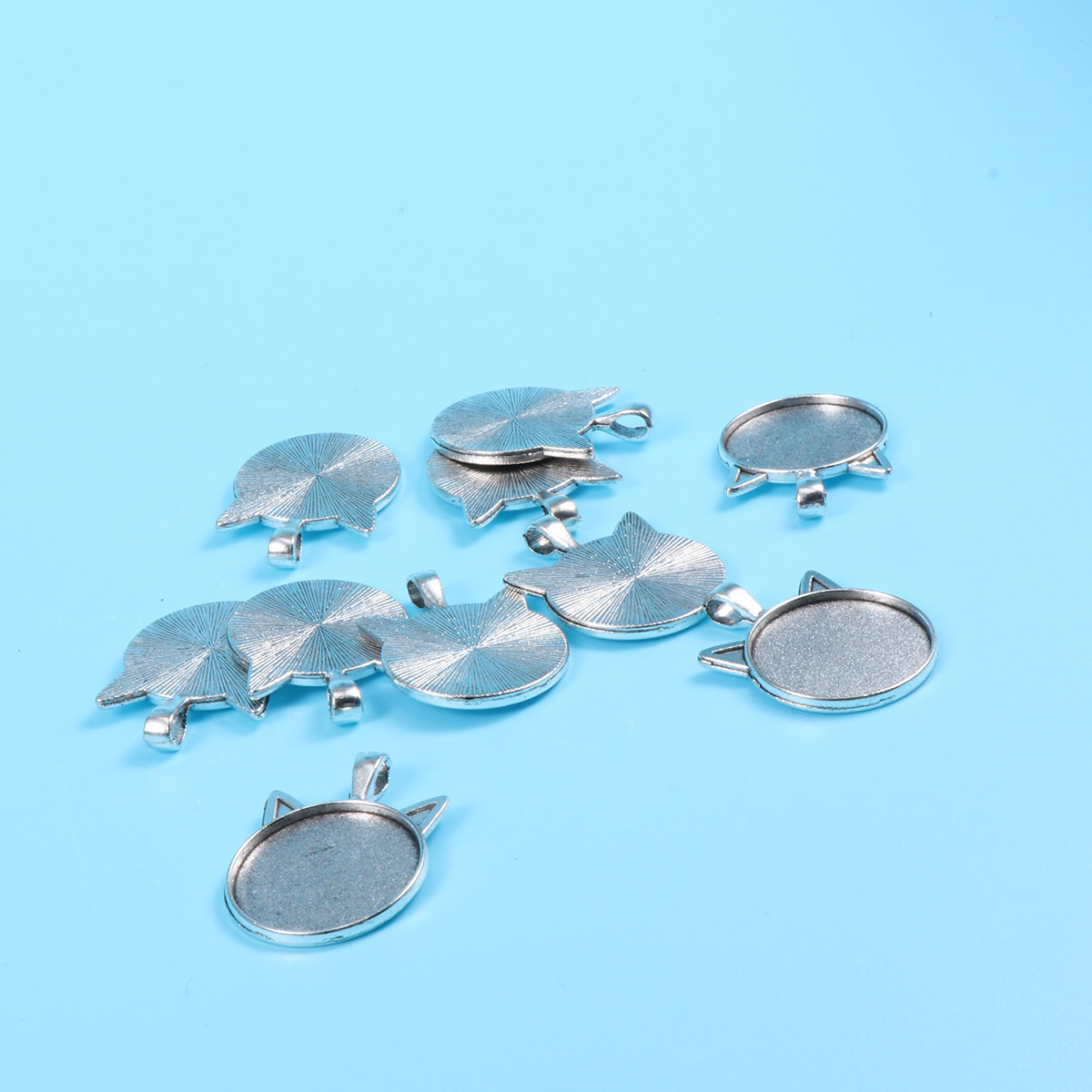 10Pcs Cat Ear Bezel Pendant Tr - Resin Craft Kit review and price