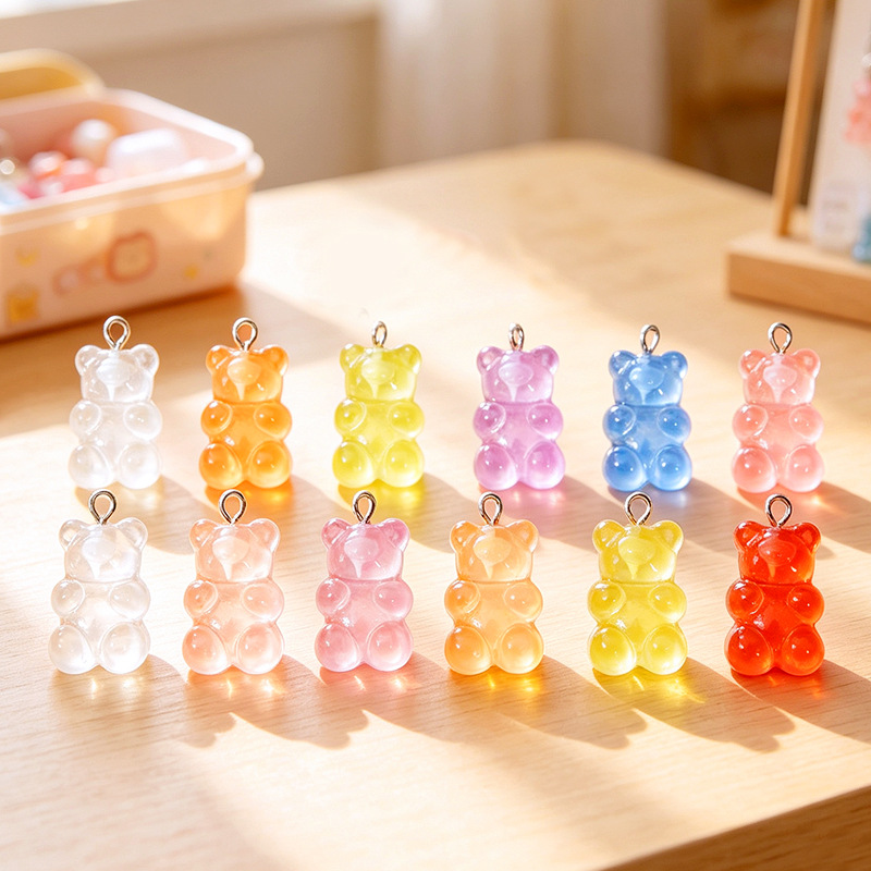 10Pcs Resin Bear Charms with E - Resin Crafts Diy review and price