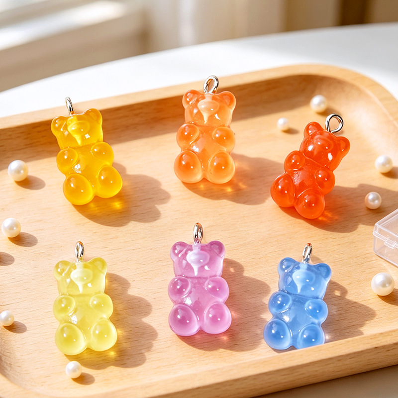10Pcs Resin Bear Charms with E - Resin Crafts Diy review and price