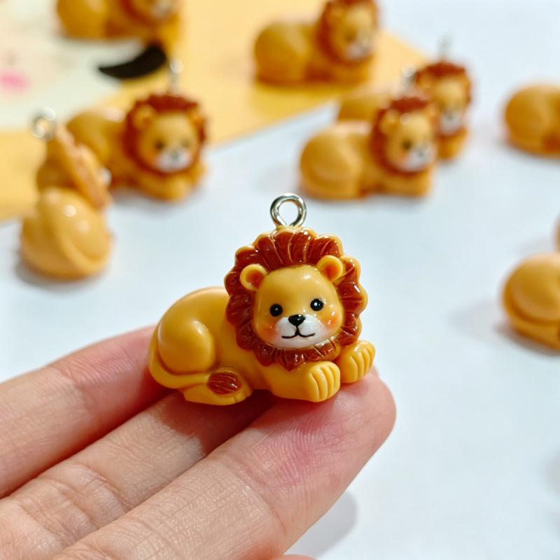 6Pcs Resin Simulation Cute Lio - Resin Crafts Diy review and price